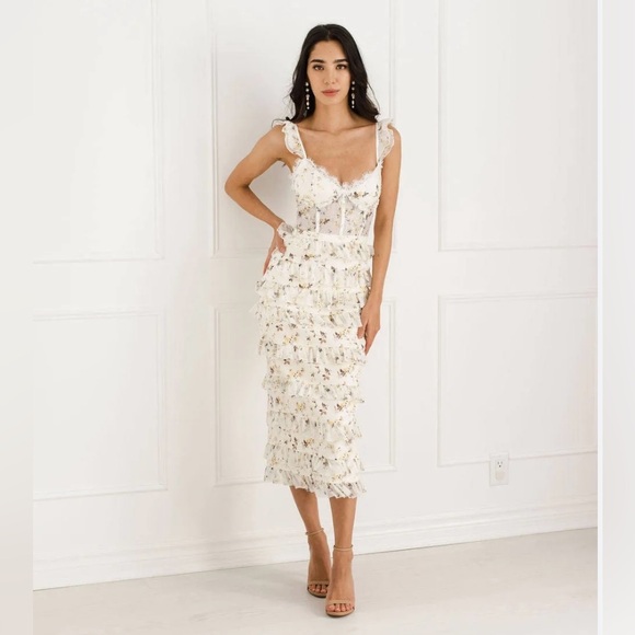 V. Chapman Fiorenza Dress Yellow Supertunia